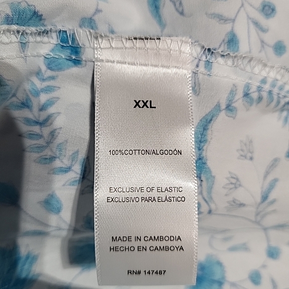 Draper James Ladies Ruffle Sleeve Dress Size XXL Blue Paisely - Picture 6 of 7